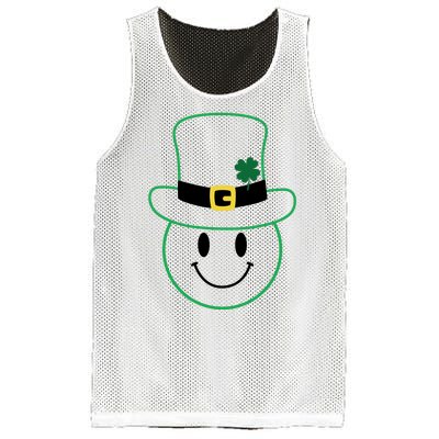 St Patrick's Day Smiley Face Holiday Mesh Reversible Basketball Jersey Tank