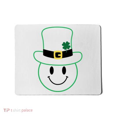 St Patrick's Day Smiley Face Holiday Mousepad