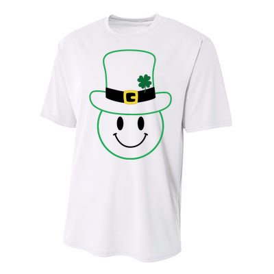 St Patrick's Day Smiley Face Holiday Performance Sprint T-Shirt