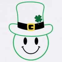 St Patrick's Day Smiley Face Holiday Poster