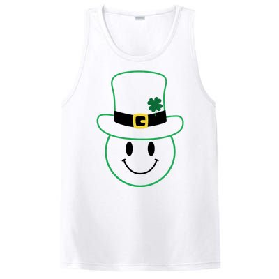 St Patrick's Day Smiley Face Holiday PosiCharge Competitor Tank