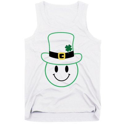 St Patrick's Day Smiley Face Holiday Tank Top