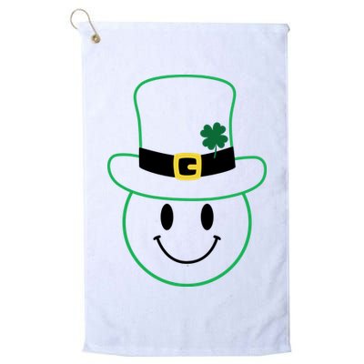 St Patrick's Day Smiley Face Holiday Golf Towel