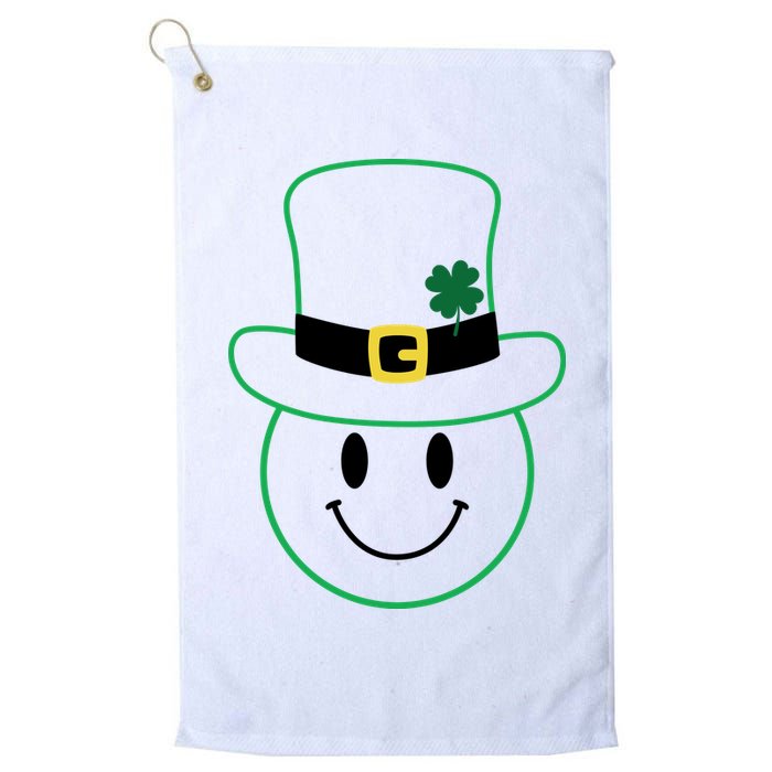 St Patrick's Day Smiley Face Holiday Golf Towel