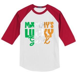 St Patricks Day Meaningful Gift Kids Colorblock Raglan Jersey