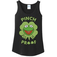 St Patricks Day Pinch Proof Smiley With Green Irish Hat Happy Pinch Ladies Essential Tank