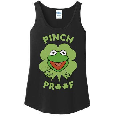 St Patricks Day Pinch Proof Smiley With Green Irish Hat Happy Pinch Ladies Essential Tank