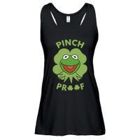 St Patricks Day Pinch Proof Smiley With Green Irish Hat Happy Pinch Ladies Essential Flowy Tank