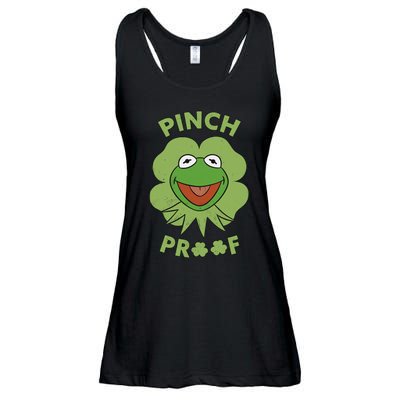 St Patricks Day Pinch Proof Smiley With Green Irish Hat Happy Pinch Ladies Essential Flowy Tank