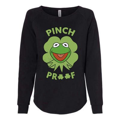 St Patricks Day Pinch Proof Smiley With Green Irish Hat Happy Pinch Womens California Wash Sweatshirt