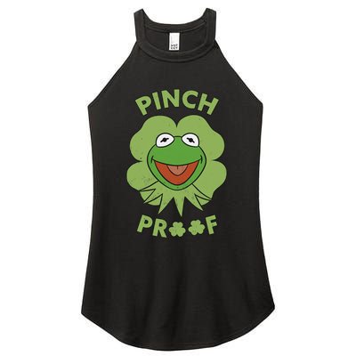 St Patricks Day Pinch Proof Smiley With Green Irish Hat Happy Pinch Women's Perfect Tri Rocker Tank