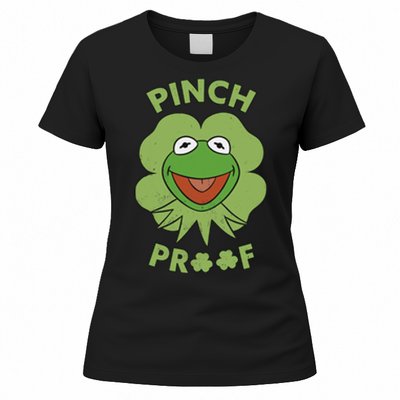 St Patricks Day Pinch Proof Smiley With Green Irish Hat Happy Pinch Women's T-Shirt