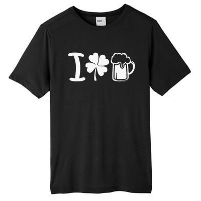 Saint Patrick's Day I Love Beer Gift Tall Fusion ChromaSoft Performance T-Shirt