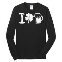 Saint Patrick's Day I Love Beer Gift Tall Long Sleeve T-Shirt