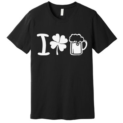 Saint Patrick's Day I Love Beer Gift Premium T-Shirt