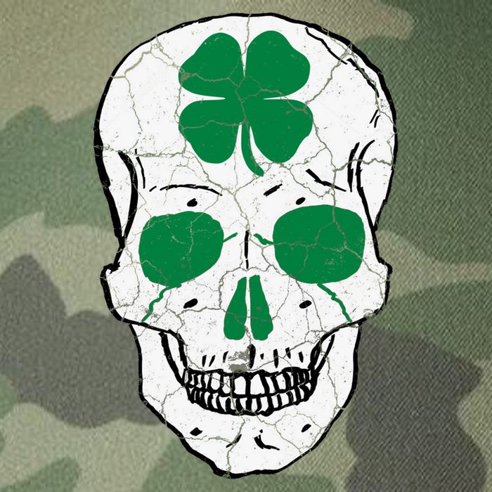 St Patrick's Day Clover Skull Legacy Tie Dye Trucker Hat