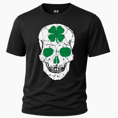 St Patrick's Day Clover Skull Performance Shirt