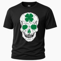St Patrick's Day Clover Skull Performance Shirt