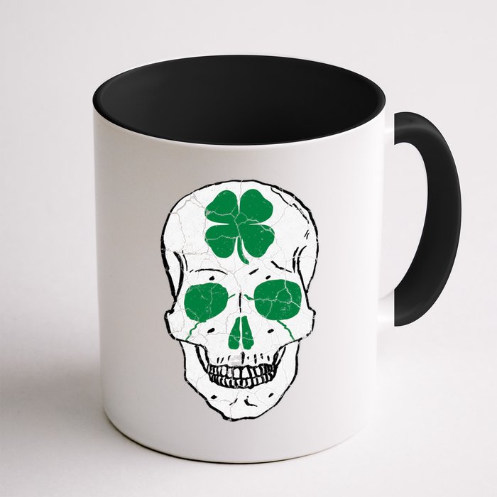 St Patrick's Day Clover Skull Mug