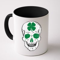 St Patrick's Day Clover Skull Mug