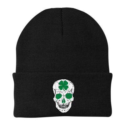 St Patrick's Day Clover Skull Beanie