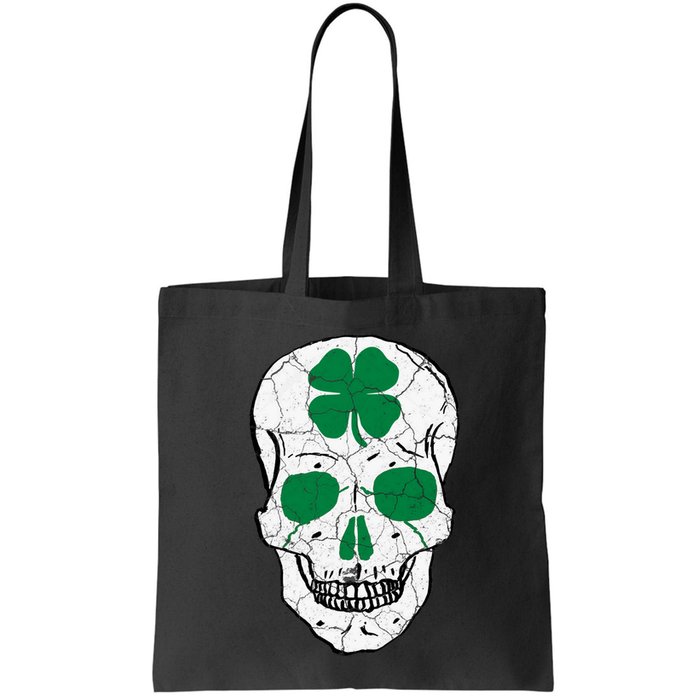 St Patrick's Day Clover Skull Bag