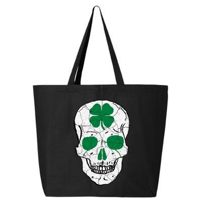 St Patrick's Day Clover Skull 25L Jumbo Tote