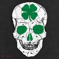 St Patrick's Day Clover Skull 25L Jumbo Tote