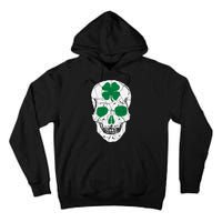 St Patrick's Day Clover Skull Tall Hoodie