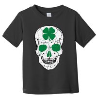St Patrick's Day Clover Skull Toddler T-Shirt