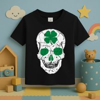 St Patrick's Day Clover Skull Toddler T-Shirt