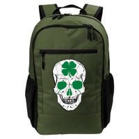 St Patrick's Day Clover Skull Backpack