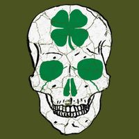 St Patrick's Day Clover Skull Backpack