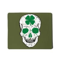 St Patrick's Day Clover Skull Mousepad