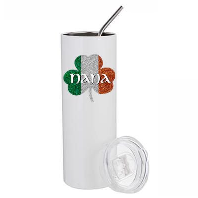 Saint Patrick's Day Nana Fun Grandmother Gift Stainless Steel Tumbler