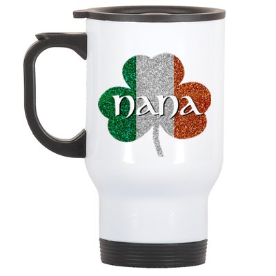 Saint Patrick's Day Nana Fun Grandmother Gift Stainless Steel Travel Mug