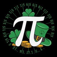 St Patricks Day Happy Pi Day Math Science Irish Shamrocks Daily Commute Backpack