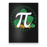St Patricks Day Happy Pi Day Math Science Irish Shamrocks Poster