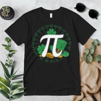St Patricks Day Happy Pi Day Math Science Irish Shamrocks Premium T-Shirt