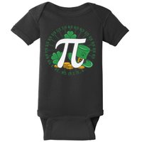 St Patricks Day Happy Pi Day Math Science Irish Shamrocks Baby Bodysuit