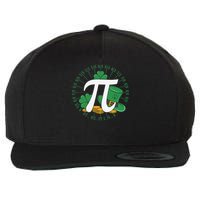 St Patricks Day Happy Pi Day Math Science Irish Shamrocks Wool Snapback Cap