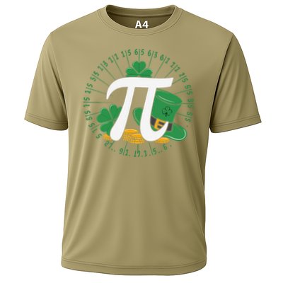 St Patricks Day Happy Pi Day Math Science Irish Shamrocks Cooling Performance Crew T-Shirt