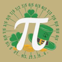 St Patricks Day Happy Pi Day Math Science Irish Shamrocks Mousepad