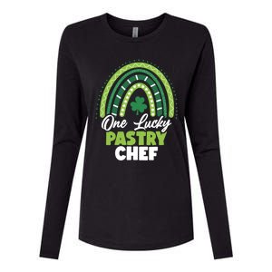 St Patricks Day One Lucky Pastry Chef Cool Gift Womens Cotton Relaxed Long Sleeve T-Shirt