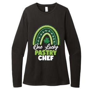 St Patricks Day One Lucky Pastry Chef Cool Gift Womens CVC Long Sleeve Shirt