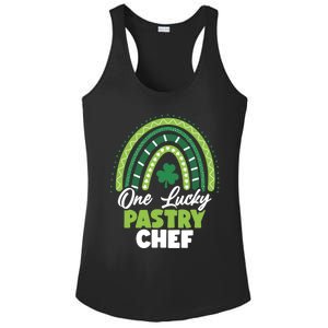 St Patricks Day One Lucky Pastry Chef Cool Gift Ladies PosiCharge Competitor Racerback Tank