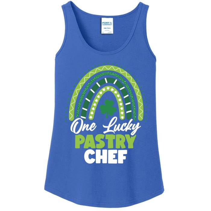 St Patricks Day One Lucky Pastry Chef Cool Gift Ladies Essential Tank