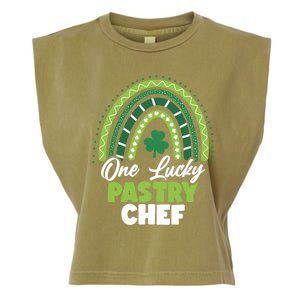 St Patricks Day One Lucky Pastry Chef Cool Gift Garment-Dyed Women's Muscle Tee