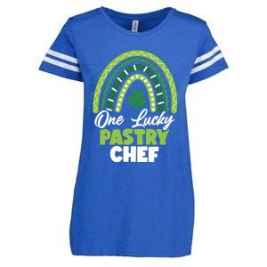 St Patricks Day One Lucky Pastry Chef Cool Gift Enza Ladies Jersey Football T-Shirt