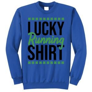 St Patrick's Day Gym Fitness Marathon Running Lucky Running Gift Sweatshirt